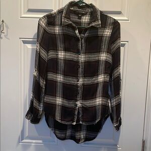 Zac & Rachel Black Plaid Button-Up Shirt